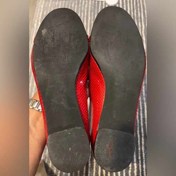 Talbots Size 7 1/2 red flats - Picture 5 of 11